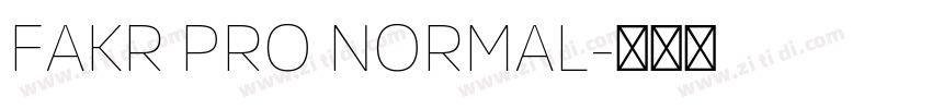 FAKR PRO NORMAL字体转换